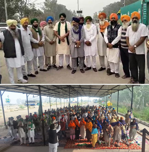 ਸ਼ੰਭੂ ਮੋਰਚੇ ਗੁਰੂ ਨਾਨਕ ਜੀ ਦੇ ਜਨਮ ਦਿਹਾੜਾ ਕਿਸਾਨਾਂ ਮਜਦੂਰਾਂ ਵੱਲੋਂ ਸ਼ਰਧਾ ਭਾਵਨਾ ਨਾਲ ਮਨਾਇਆ, 